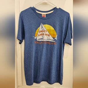 HOMAGE Ohio's Lake Erie Vacationland Tee - Blue Size M